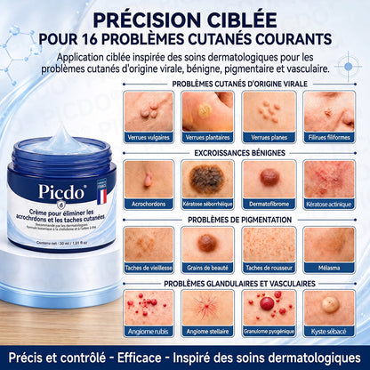 Picdo® Crème Correctrice Acrochordons & Taches — Action visible en 7 jours🌿