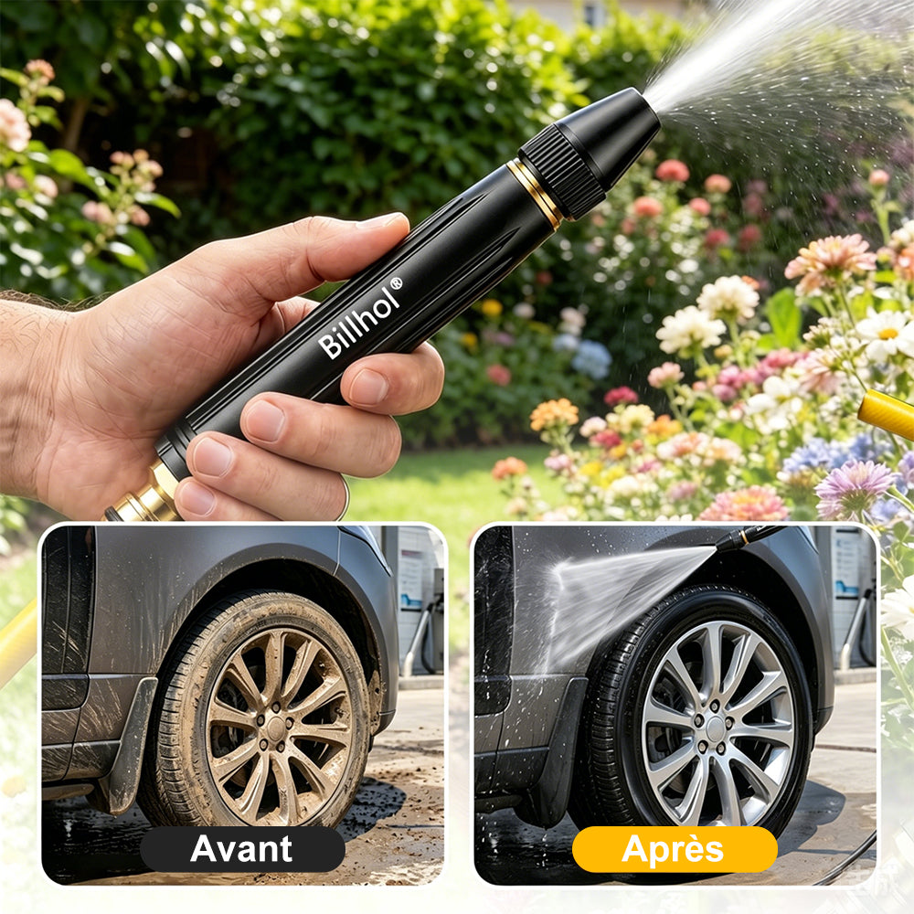 🏆 Billhol® Pistolet de lavage haute pression pour la maison, indispensable pour arroser les plantes et les légumes, ainsi que pour laver la voiture 👍💦