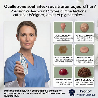 Boutique officielle de la marque |🩹𝐏i𝐜𝐝o® 7 Jours Effaceur de taches et d’excroissances cutanées(Zéro douleur, zéro cicatrice – Roller)👍