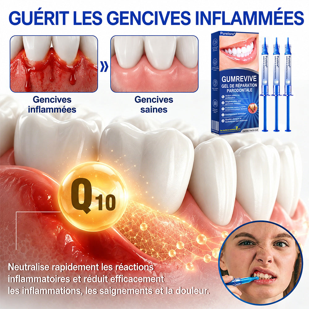 🦷✨ 𝑷𝒖𝒓𝒆𝒍𝒐𝒓𝒂® 𝑮𝒖𝒎𝑹𝒆𝒗𝒊𝒗𝒆 𝑮𝒆𝒍 𝒅𝒆 𝑹é𝒑𝒂𝒓𝒂𝒕𝒊𝒐𝒏 𝑷𝒂𝒓𝒐𝒅𝒐𝒏𝒕𝒂𝒍𝒆