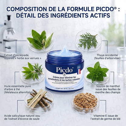 Picdo® Crème Correctrice Acrochordons & Taches — Action visible en 7 jours🌿