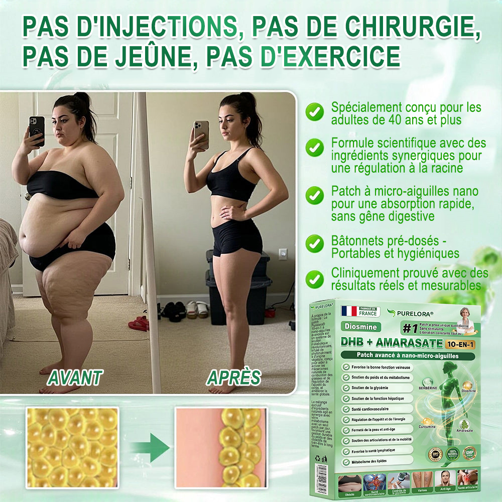 𝐏𝐮𝐫𝐞𝐥𝐨𝐫𝐚® 𝐌𝐞𝐭𝐚𝐛𝐨𝐥𝐢𝐜 𝐌𝐚𝐭𝐫𝐢𝐱™ – 𝐏𝐚𝐭𝐜𝐡 𝐍𝐚𝐧𝐨 à 𝐌𝐢𝐜𝐫𝐨𝐧𝐞𝐞𝐝𝐥𝐞𝐬 𝟏𝟎-𝐞𝐧-𝟏 𝐃𝐇𝐁 + 𝐀𝐦𝐚𝐫𝐚𝐬𝐚𝐭𝐞 💧𝐔𝐧𝐞 𝐬𝐞𝐮𝐥𝐞 𝐚𝐩𝐩𝐥𝐢𝐜𝐚𝐭𝐢𝐨𝐧 𝐩𝐚𝐫 𝐣𝐨𝐮𝐫 ✅𝐂𝐨𝐧𝐯𝐢𝐞𝐧𝐭 𝐚𝐮𝐱 𝐜𝐚𝐬 𝐝’𝐨𝐛é𝐬𝐢𝐭é, 𝐝𝐞 𝐫𝐞𝐥â𝐜𝐡𝐞𝐦𝐞𝐧𝐭 𝐜𝐮𝐭𝐚𝐧é, 𝐝𝐞 𝐝𝐢𝐚𝐛è𝐭𝐞, 𝐝𝐞 𝐯𝐚𝐫𝐢𝐜𝐞𝐬, 𝐝𝐞 𝐥𝐲𝐦𝐩𝐡œ𝐝è𝐦𝐞, 𝐝𝐞 𝐭𝐫𝐨𝐮𝐛𝐥𝐞𝐬 𝐝𝐮 𝐬𝐨𝐦𝐦𝐞𝐢𝐥 𝐞𝐭 𝐝𝐞 𝐝𝐨𝐮𝐥𝐞𝐮𝐫𝐬 𝐚𝐫𝐭𝐢𝐜𝐮𝐥𝐚𝐢𝐫𝐞𝐬