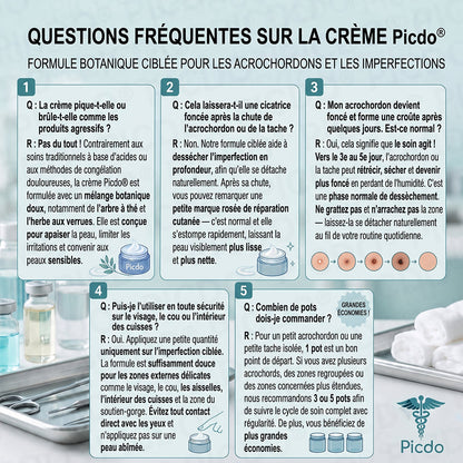 Picdo® Crème Correctrice Acrochordons & Taches — Action visible en 7 jours🌿