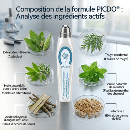 Boutique officielle de la marque |🩹𝐏i𝐜𝐝o® 7 Jours Effaceur de taches et d’excroissances cutanées(Zéro douleur, zéro cicatrice – Roller)👍