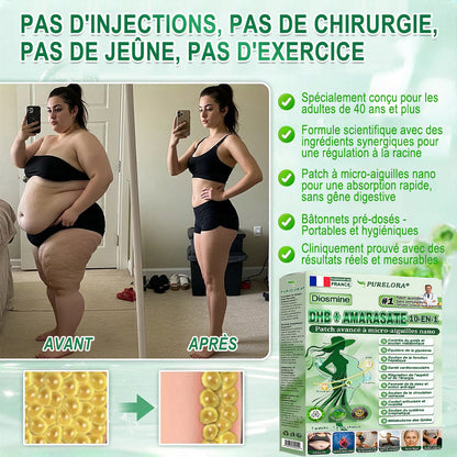 ⚡𝐏𝐮𝐫𝐞𝐥𝐨𝐫𝐚® 𝐌𝐞𝐭𝐚𝐛𝐨𝐥𝐢𝐜 𝐌𝐚𝐭𝐫𝐢𝐱 – 𝐏𝐚𝐭𝐜𝐡 𝐍𝐚𝐧𝐨 à 𝐌𝐢𝐜𝐫𝐨𝐧𝐞𝐞𝐝𝐥𝐞𝐬 𝟏𝟎-𝐞𝐧-𝟏 𝐃𝐇𝐁 + 𝐀𝐦𝐚𝐫𝐚𝐬𝐚𝐭𝐞
