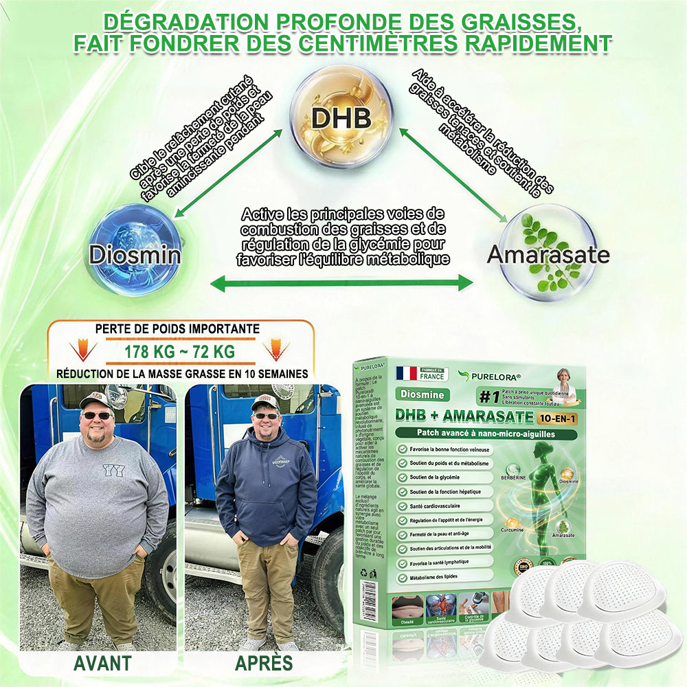 𝐏𝐮𝐫𝐞𝐥𝐨𝐫𝐚® 𝐌𝐞𝐭𝐚𝐛𝐨𝐥𝐢𝐜 𝐌𝐚𝐭𝐫𝐢𝐱™ – 𝐏𝐚𝐭𝐜𝐡 𝐍𝐚𝐧𝐨 à 𝐌𝐢𝐜𝐫𝐨𝐧𝐞𝐞𝐝𝐥𝐞𝐬 𝟏𝟎-𝐞𝐧-𝟏 𝐃𝐇𝐁 + 𝐀𝐦𝐚𝐫𝐚𝐬𝐚𝐭𝐞 💧𝐔𝐧𝐞 𝐬𝐞𝐮𝐥𝐞 𝐚𝐩𝐩𝐥𝐢𝐜𝐚𝐭𝐢𝐨𝐧 𝐩𝐚𝐫 𝐣𝐨𝐮𝐫 ✅𝐂𝐨𝐧𝐯𝐢𝐞𝐧𝐭 𝐚𝐮𝐱 𝐜𝐚𝐬 𝐝’𝐨𝐛é𝐬𝐢𝐭é, 𝐝𝐞 𝐫𝐞𝐥â𝐜𝐡𝐞𝐦𝐞𝐧𝐭 𝐜𝐮𝐭𝐚𝐧é, 𝐝𝐞 𝐝𝐢𝐚𝐛è𝐭𝐞, 𝐝𝐞 𝐯𝐚𝐫𝐢𝐜𝐞𝐬, 𝐝𝐞 𝐥𝐲𝐦𝐩𝐡œ𝐝è𝐦𝐞, 𝐝𝐞 𝐭𝐫𝐨𝐮𝐛𝐥𝐞𝐬 𝐝𝐮 𝐬𝐨𝐦𝐦𝐞𝐢𝐥 𝐞𝐭 𝐝𝐞 𝐝𝐨𝐮𝐥𝐞𝐮𝐫𝐬 𝐚𝐫𝐭𝐢𝐜𝐮𝐥𝐚𝐢𝐫𝐞𝐬