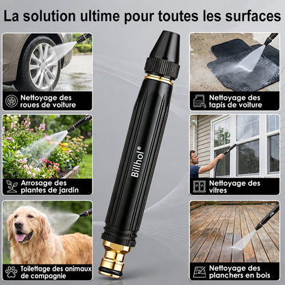 🏆 Billhol® Pistolet de lavage haute pression pour la maison, indispensable pour arroser les plantes et les légumes, ainsi que pour laver la voiture 👍💦