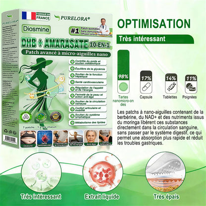 ⚡𝐏𝐮𝐫𝐞𝐥𝐨𝐫𝐚® 𝐌𝐞𝐭𝐚𝐛𝐨𝐥𝐢𝐜 𝐌𝐚𝐭𝐫𝐢𝐱 – 𝐏𝐚𝐭𝐜𝐡 𝐍𝐚𝐧𝐨 à 𝐌𝐢𝐜𝐫𝐨𝐧𝐞𝐞𝐝𝐥𝐞𝐬 𝟏𝟎-𝐞𝐧-𝟏 𝐃𝐇𝐁 + 𝐀𝐦𝐚𝐫𝐚𝐬𝐚𝐭𝐞