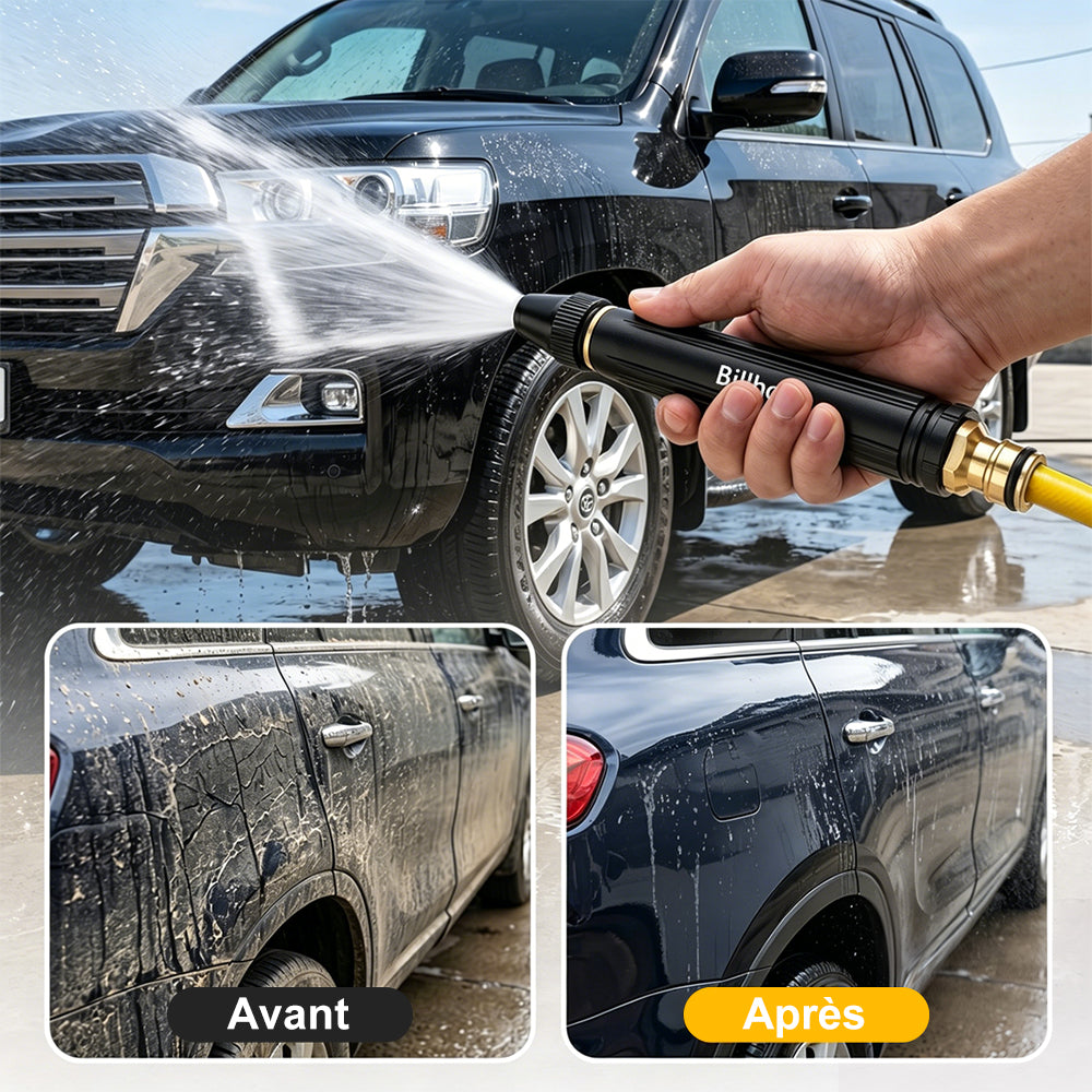 🏆 Billhol® Pistolet de lavage haute pression pour la maison, indispensable pour arroser les plantes et les légumes, ainsi que pour laver la voiture 👍💦