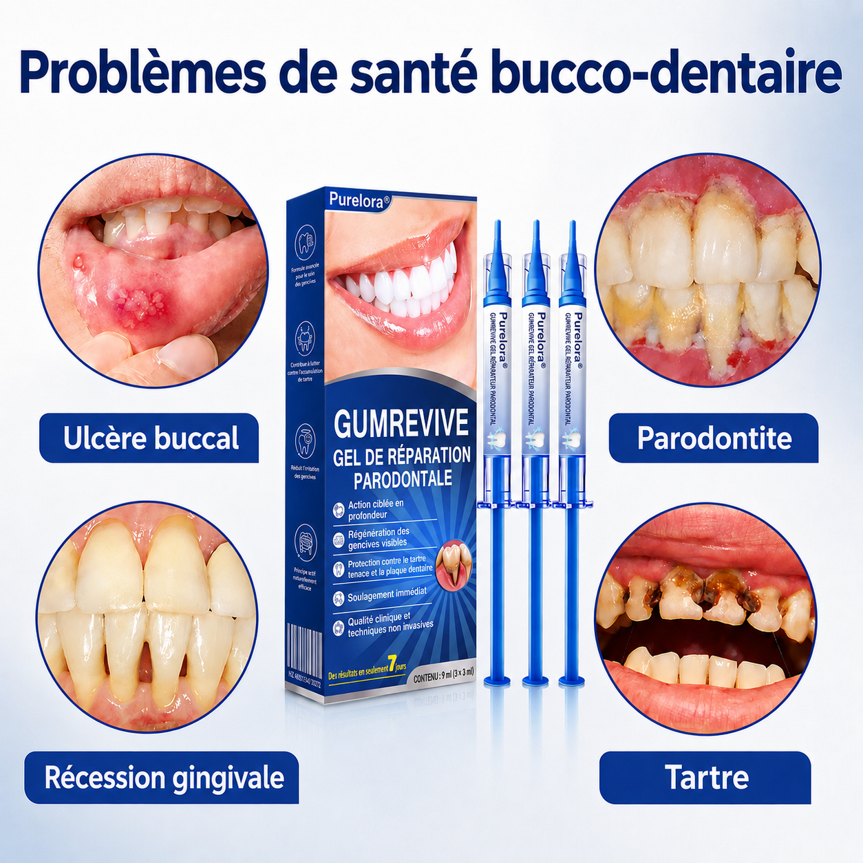 🦷✨ 𝑷𝒖𝒓𝒆𝒍𝒐𝒓𝒂® 𝑮𝒖𝒎𝑹𝒆𝒗𝒊𝒗𝒆 𝑮𝒆𝒍 𝒅𝒆 𝑹é𝒑𝒂𝒓𝒂𝒕𝒊𝒐𝒏 𝑷𝒂𝒓𝒐𝒅𝒐𝒏𝒕𝒂𝒍𝒆