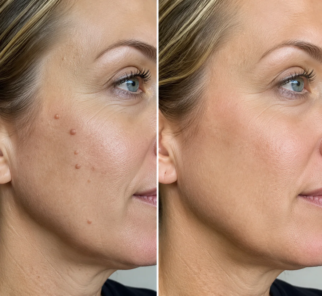 Curalona® Patch 2-en-1 à Micro-aiguilles & Hydrocolloïde 🍀 | Aide à éliminer les grains de beauté en relief, l’acné, les verrues planes et les acrochordons | Patchs invisibles pour le visage et le corps
