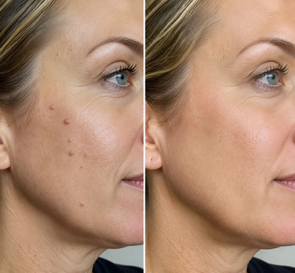 Curalona® Patch 2-en-1 à Micro-aiguilles & Hydrocolloïde 🍀 | Aide à éliminer les grains de beauté en relief, l’acné, les verrues planes et les acrochordons | Patchs invisibles pour le visage et le corps